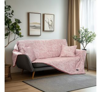 Beauty Home Ριχτάρι Τετραθέσιο Amos Art 8714 170x350 Ροζ       |  Ριχτάρια στο espiti