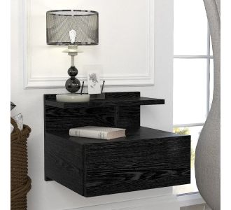 Κομοδίνο επιτοίχιο Mislina Megapap χρώμα sencron black 40x33,2x32εκ. |  Κομοδίνα στο espiti