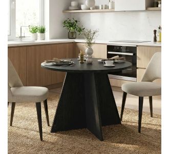 Τραπέζι Tailor Megapap χρώμα sencron black Ø100x75,7εκ. |  Τραπέζια στο espiti