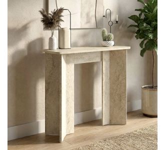 Κονσόλα Mara Megapap χρώμα travertine 90x29,6x91,8εκ. |  Συρταριέρες -Κονσόλες στο espiti