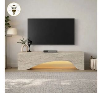 Έπιπλο τηλεόρασης Mara Megapap με LED χρώμα travertine 150x31,4x40εκ. |  Έπιπλα τηλεόρασης στο espiti