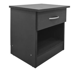 Κομοδίνο Bedy pakoworld ανθρακί 40x34x42εκ |  Κομοδίνα στο espiti