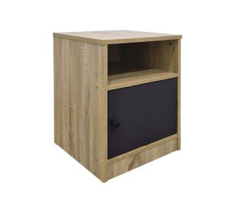 Κομοδίνο Lenea pakoworld sonoma-ανθρακί 40x40x50εκ |  Κομοδίνα στο espiti