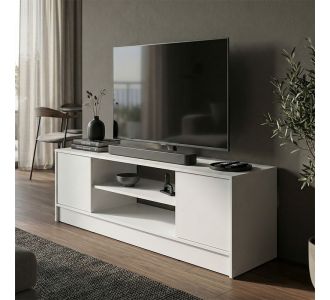 Έπιπλο τηλεόρασης Sasa pakoworld λευκό 120x35x41.5εκ |  Έπιπλα τηλεόρασης στο espiti