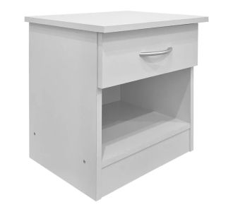 Κομοδίνο Bedy pakoworld λευκό 40x34x42εκ |  Κομοδίνα στο espiti