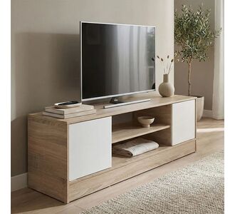 Έπιπλο τηλεόρασης Sasa pakoworld sonoma-λευκό 120x35x41.5εκ |  Έπιπλα τηλεόρασης στο espiti
