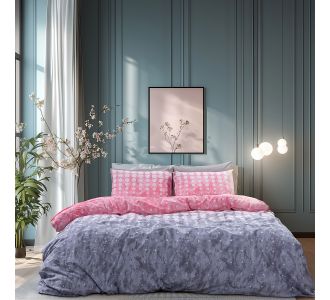 Beauty Home Σετ πάπλωμα μονό Glory Art 12372 160x230 Ροζ,Γκρι       |  Παπλώματα Μονά στο espiti
