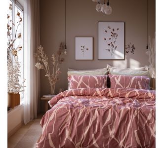 Beauty Home Σετ παπλωματοθήκη μονή Glory Art 12375 170x250 Σάπιο Μήλο,Ροζ       |  Παπλωματοθήκες Μονές στο espiti