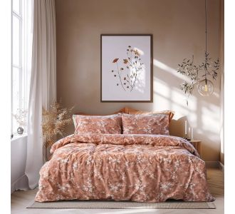 Beauty Home Σετ παπλωματοθήκη υπέρδιπλη Glory Art 12376 230x250 Κεραμιδί       |  Παπλωματοθήκες Υπέρδιπλες στο espiti