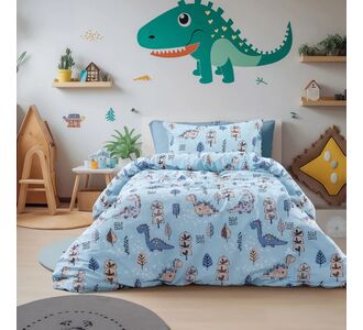 Beauty Home Σετ πάπλωμα μονό Candy Art 6325 160x230 Σιέλ       |  Παπλώματα Παιδικά στο espiti