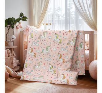 Beauty Home Σετ σεντόνια βρεφικά Bloom Art 6328 120x170 Ροζ       |  Βρεφικά Σεντόνια στο espiti