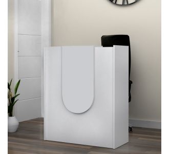 Γραφείο υποδοχής - reception Mezzo Megapap χρώμα λευκό 90x40x110εκ. |  Reception γραφείου στο espiti