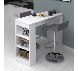 Τραπέζι μπαρ Deep Megapap χρώμα λευκό 120x50x100εκ. |  Τραπέζια στο espiti