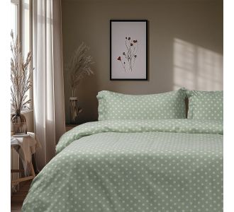 Beauty Home Σετ σεντόνια μονά με λάστιχο Art 10101 Fancy 110x200+30 Μέντα       |  Σεντόνια Υπέρδιπλα / King Size στο espiti