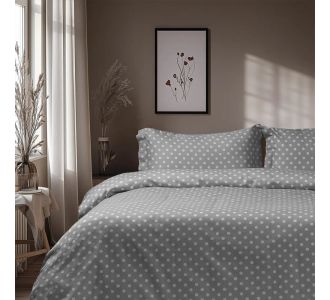 Beauty Home Σετ σεντόνια διπλά Art 10101 Fancy 200x260 Γκρι       |  Σεντόνια Υπέρδιπλα / King Size στο espiti