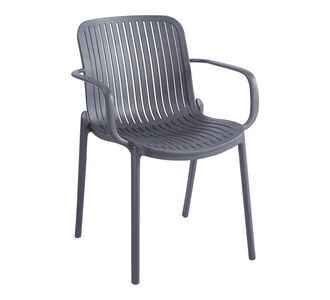 Πολυθρόνα Teragi στοιβαζόμενη pakoworld pp με UV protection ανθρακί 59x57x82εκ |  Πολυθρόνες κήπου στο espiti