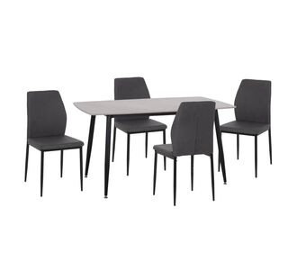 ΣΕΤ ΤΡΑΠΕΖΑΡΙΑΣ 5ΤΜΧ RAVEN HM10743 ΚΕΡΑΜΙΚΟ TOP ΓΚΡΙ ΜΑΡΜΑΡΟ--ΓΚΡΙ ΥΦΑΣΜΑ |  Σετ τραπεζαρίες στο espiti