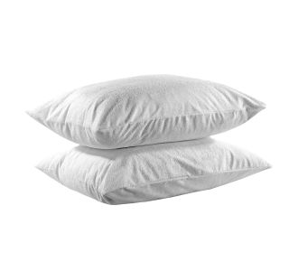 Beauty Home Ζεύγος αδιάβροχες προστατευτικές μαξιλαροθήκες Art 4400 52x72 Λευκό Λευκό       |  Προστατευτικά στρωμάτων στο espiti