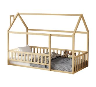 ΚΡΕΒΑΤΙ ΠΑΙΔΙΚΟ ΜΕ ΚΑΓΚΕΛΟ HOUSER HM706.01 τ.MONTESSORI ΞΥΛΟ ΠΕΥΚΟ ΦΥΣΙΚΟ-190x90εκ |  Παιδικά έπιπλα στο espiti