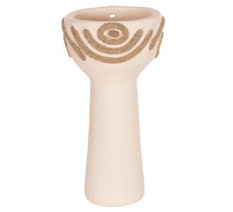 ΕΠΙΤΡΑΠΕΖΙΟ ΔΙΑΚΟΣΜΗΤΙΚΟ DEAN HM4679.02 ΚΡΕΜ ΤΕΡΑΚΟΤΑ & ΣΧΟΙΝΙ AGEL Φ18x35Υεκ |  Επιπλα στο espiti