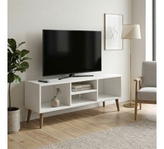 Έπιπλο τηλεόρασης Loren Megapap χρώμα λευκό 120x30x40εκ. |  Έπιπλα τηλεόρασης στο espiti