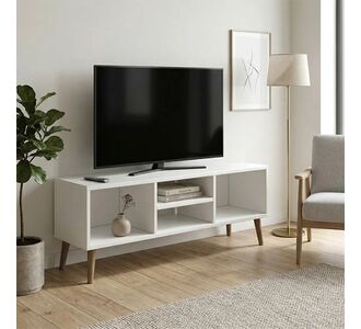 Έπιπλο τηλεόρασης Loren Megapap χρώμα λευκό 120x30x40εκ. |  Έπιπλα τηλεόρασης στο espiti