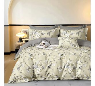 Beauty Home Σετ σεντόνια υπέρδιπλα με λάστιχο Memories Art 12684 165x200+30 Μπεζ       |  Σεντόνια Υπέρδιπλα / King Size στο espiti