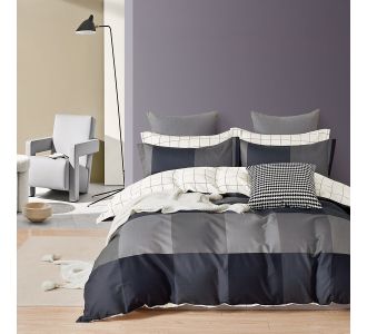 Beauty Home Σετ παπλωματοθήκη υπέρδιπλη Memories Art 12696 230x250 Ανθρακί       |  Παπλωματοθήκες Υπέρδιπλες στο espiti