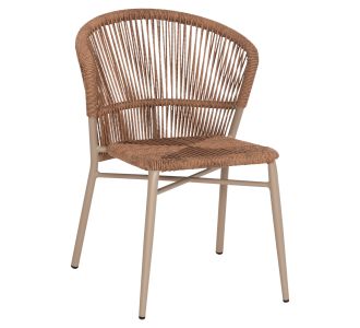 ΚΑΡΕΚΛΑ ΑΛΟΥΜΙΝΙΟΥ LYNN HM6267.03 ΚΑΠΟΥΤΣΙΝΟ ΣΚΕΛΕΤΟΣ-P.E.RATTAN ΦΥΣΙΚΟ 57x62x78Υεκ |  Πολυθρόνες κήπου στο espiti