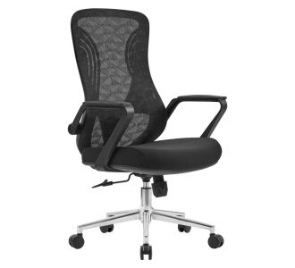 ΚΑΡΕΚΛΑ ΓΡΑΦΕΙΟΥ DECIFER HM1212.01 ΜΑΥΡO MESH-ΒΑΣΗ ΧΡΩΜΙΟΥ 61x60x110Υεκ. |  Καρέκλες γραφείου στο espiti