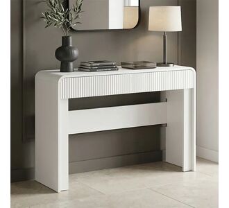 Κονσόλα Zeplen pakoworld λευκό mdf 110x38x75εκ |  Συρταριέρες -Κονσόλες στο espiti