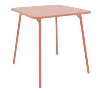 Τραπέζι Moraja pakoworld terracotta μέταλλο 70x70x73εκ |  Τραπέζια κήπου στο espiti