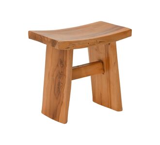 Σκαμπό Borbe pakoworld teak ξύλο σε φυσική απόχρωση 45x28x45εκ |  Σκαμπώ στο espiti