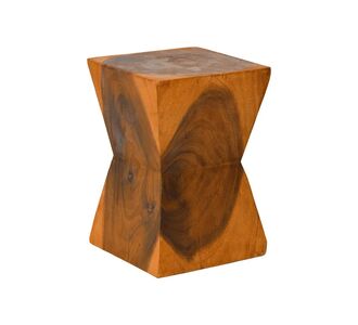 Σκαμπό Clepsydra pakoworld suar ξύλο σε φυσική απόχρωση 31x31x45εκ |  Σκαμπώ στο espiti