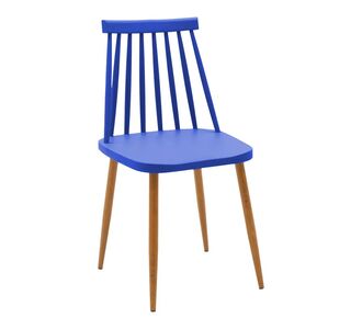 Καρέκλα Aurora pakoworld μπλε pp-φυσικό μεταλλικό πόδι 42x49.5x77εκ |  Καρέκλες στο espiti