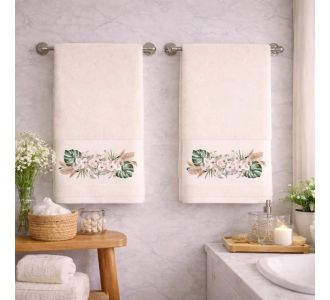 Πετσέτες Σετ 2 τεμ. Προσώπου Boho Ecru Astron Italy |  Σετ Πετσέτες στο espiti