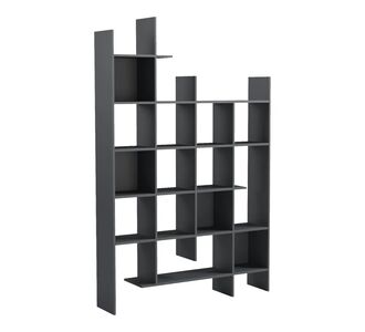 Βιβλιοθήκη Manco pakoworld ανθρακί 122x25.5x188εκ |  Βιβλιοθήκες στο espiti