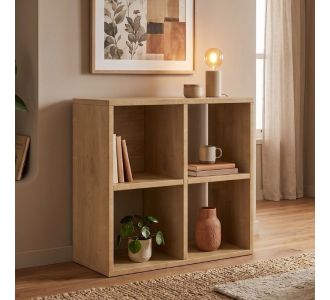 Βιβλιοθήκη Cube Megapap χρώμα sapphire oak 60x30x60εκ. |  Βιβλιοθήκες στο espiti