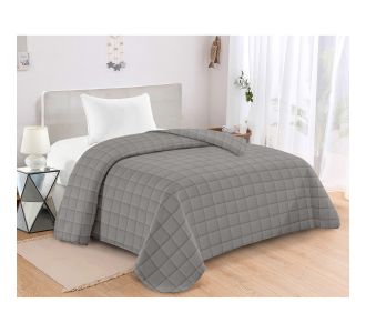 ΚΟΥΒΕΡΛΙ ΚΑΠΙΤΟΝΕ KING SIZE 240Χ260 ADAM HOME ANTEL GREY |  Κουβερλί Υπέρδιπλα στο espiti