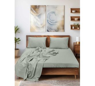 Σεντόνι SLEEK MINT 240 x 260 εκ. MADI |  Μονόχρωμα Υπέρδιπλα στο espiti