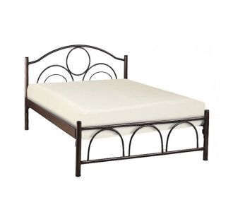 ΜΕΤΑΛΛIKO ΚΡΕΒΑΤΙ ΚΥΚΛΟΣ 150x200x90Yεκ. ΚΑΦΕ HM10366.01 |  Κρεβάτια στο espiti