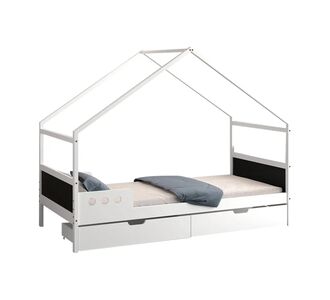 ΚΡΕΒΑΤΙ ΠΑΙΔΙΚΟ ΜΕ ΣΥΡΤΑΡΙΑ HOUSER HM741.01 τ.MONTESSORI ΞΥΛΟ ΠΕΥΚΟ ΛΕΥΚΟ-190x90εκ |  Παιδικά έπιπλα στο espiti