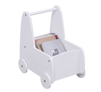 ΠΑΙΔΙΚΟ ΤΡΟΛΕΥ/ΚΑΡΟΤΣΑΚΙ RICKI HM18341.03 MDF & ΚΟΝΤΡΑΠΛΑΚΕ ΛΕΥΚΟ 33x45x50Υεκ |  Παιδικά έπιπλα στο espiti