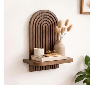 Ραφιέρα τοίχου Artwill Megapap Mdf χρώμα wenge 26x13x35εκ. |  Ραφιέρες τοίχου στο espiti