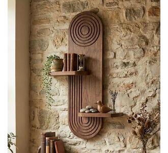 Ραφιέρα τοίχου Artwill Megapap Mdf χρώμα wenge 46x13x70εκ. |  Ραφιέρες τοίχου στο espiti