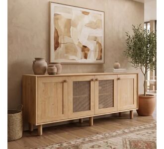 Μπουφές Bohemian Megapap χρώμα φυσικό οξιάς 180x40x75εκ. |  Μπουφέδες στο espiti