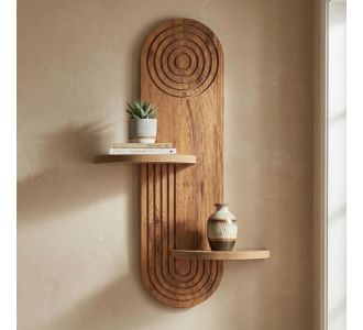 Ραφιέρα τοίχου Artwill Megapap Mdf χρώμα oak 46x13x70εκ. |  Ραφιέρες τοίχου στο espiti