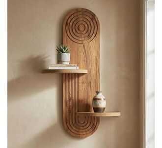 Ραφιέρα τοίχου Artwill Megapap Mdf χρώμα oak 46x13x70εκ. |  Ραφιέρες τοίχου στο espiti