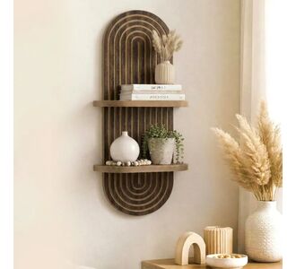 Ραφιέρα τοίχου Artwill Megapap Mdf χρώμα wenge 26x13x70εκ. |  Ραφιέρες τοίχου στο espiti