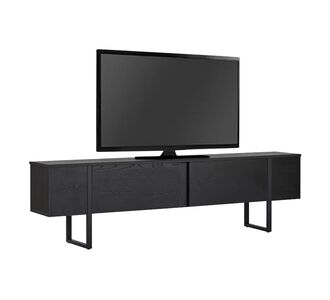 Έπιπλο τηλεόρασης Luxe Megapap χρώμα black wood 180x30x50εκ. |  Έπιπλα τηλεόρασης στο espiti